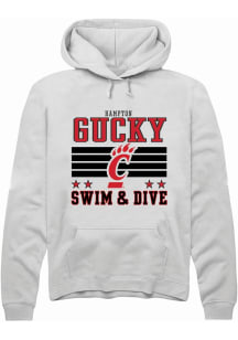 Hampton Gucky  Rally Cincinnati Bearcats Mens White NIL Striped Long Sleeve Hoodie