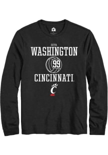 Zeta Washington  Cincinnati Bearcats Black Rally NIL Sport Icon Long Sleeve T Shirt