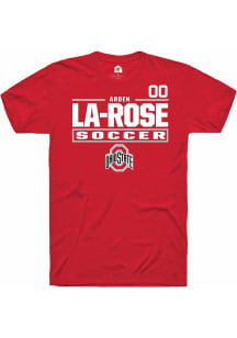 Arden La-Rose  Ohio State Buckeyes Red Rally NIL Stacked Box Short Sleeve T Shirt
