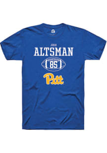 Josh Altsman  Pitt Panthers Blue Rally Football NIL Sport Icon Short Sleeve T Shirt