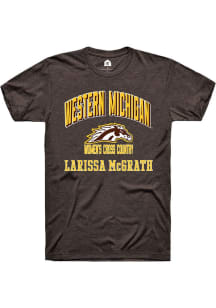 Larissa McGrath  Western Michigan Broncos Brown Rally NIL Arch Logo Short Sleeve T Shirt
