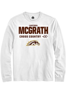 Larissa McGrath  Western Michigan Broncos White Rally NIL Stacked Box Long Sleeve T Shirt