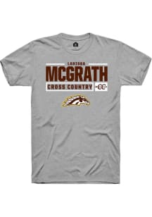 Larissa McGrath  Western Michigan Broncos Grey Rally NIL Stacked Box Short Sleeve T Shirt