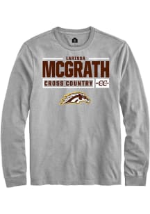 Larissa McGrath  Western Michigan Broncos Grey Rally NIL Stacked Box Long Sleeve T Shirt