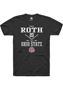 Maria Roth  Ohio State Buckeyes Black Rally NIL Sport Icon Short Sleeve T Shirt