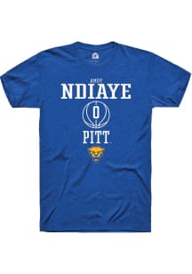 Amdy Ndiaye  Pitt Panthers Blue Rally NIL Sport Icon Short Sleeve T Shirt