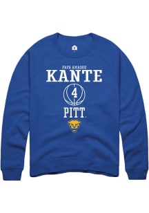 Papa Amadou Kante  Rally Pitt Panthers Mens Blue NIL Sport Icon Long Sleeve Crew Sweatshirt