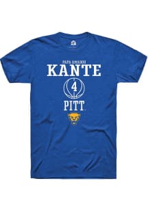 Papa Amadou Kante  Pitt Panthers Blue Rally NIL Sport Icon Short Sleeve T Shirt