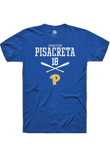 Sebastian Pisacreta  Pitt Panthers Blue Rally NIL Sport Icon Short Sleeve T Shirt