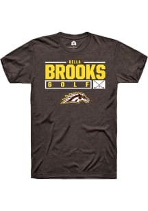 Bella Brooks  Western Michigan Broncos Brown Rally NIL Stacked Box Short Sleeve T Shirt