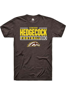 Cameron Hedgecock  Western Michigan Broncos Brown Rally Football NIL Stacked Box Short Sleeve T Sh..