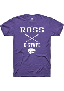 Izzy Ross  K-State Wildcats Purple Rally NIL Sport Icon Short Sleeve T Shirt