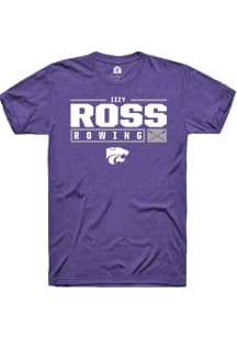 Izzy Ross  K-State Wildcats Purple Rally NIL Stacked Box Short Sleeve T Shirt