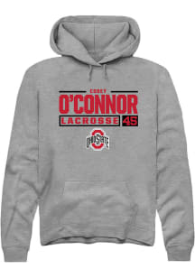 Rally Ohio State Buckeyes Mens Graphite NIL Stacked Box Long Sleeve Hoodie