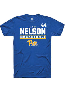 Jajuan Nelson  Pitt Panthers Blue Rally NIL Stacked Box Short Sleeve T Shirt