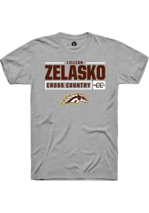 Lillian Zelasko  Western Michigan Broncos Grey Rally NIL Stacked Box Short Sleeve T Shirt