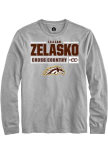 Lillian Zelasko  Western Michigan Broncos Grey Rally NIL Stacked Box Long Sleeve T Shirt