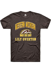 Lily Overton  Western Michigan Broncos Brown Rally NIL Arch Logo Short Sleeve T Shirt