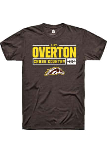 Lily Overton  Western Michigan Broncos Brown Rally NIL Stacked Box Short Sleeve T Shirt