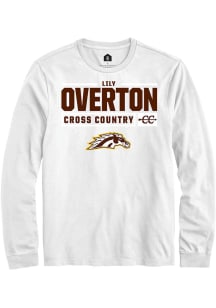 Lily Overton  Western Michigan Broncos White Rally NIL Stacked Box Long Sleeve T Shirt