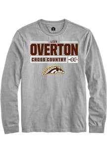 Lily Overton  Western Michigan Broncos Grey Rally NIL Stacked Box Long Sleeve T Shirt