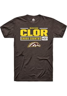 Madison Clor  Western Michigan Broncos Brown Rally NIL Stacked Box Short Sleeve T Shirt