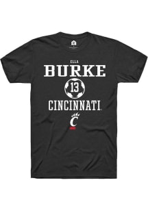 Ella Burke  Cincinnati Bearcats Black Rally NIL Sport Icon Short Sleeve T Shirt