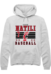 Jackson Natili  Rally Cincinnati Bearcats Mens White NIL Striped Long Sleeve Hoodie