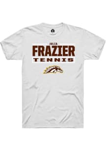 Julia Frazier  Western Michigan Broncos White Rally NIL Stacked Box Short Sleeve T Shirt