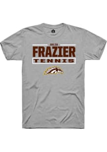 Julia Frazier  Western Michigan Broncos Grey Rally NIL Stacked Box Short Sleeve T Shirt