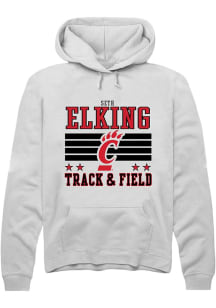 Seth Elking  Rally Cincinnati Bearcats Mens White NIL Striped Long Sleeve Hoodie