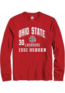 Issi Osborn  Ohio State Buckeyes Red Rally NIL Arch Logo Long Sleeve T Shirt