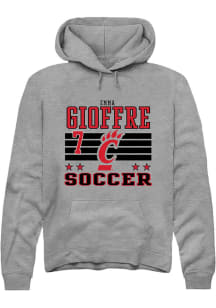 Emma Gioffre  Rally Cincinnati Bearcats Mens Grey NIL Striped Long Sleeve Hoodie