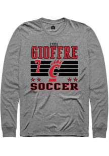 Emma Gioffre  Cincinnati Bearcats Grey Rally NIL Striped Long Sleeve T Shirt