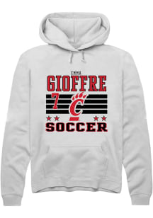 Emma Gioffre  Rally Cincinnati Bearcats Mens White NIL Striped Long Sleeve Hoodie