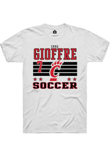 Emma Gioffre  Cincinnati Bearcats White Rally NIL Striped Short Sleeve T Shirt