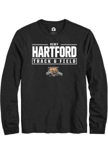 Remy Hartford  Ohio Bobcats Black Rally NIL Stacked Box Long Sleeve T Shirt