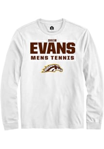 Drew Evans  Western Michigan Broncos White Rally NIL Stacked Box Long Sleeve T Shirt