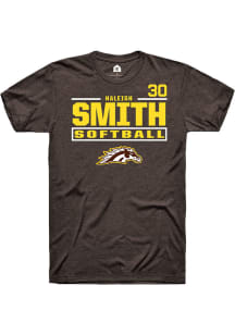Haleigh Smith  Western Michigan Broncos Brown Rally NIL Stacked Box Short Sleeve T Shirt