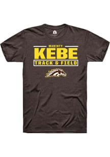 Mabinty Kebe  Western Michigan Broncos Brown Rally NIL Stacked Box Short Sleeve T Shirt