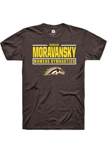 Sarah Moravansky  Western Michigan Broncos Brown Rally NIL Stacked Box Short Sleeve T Shirt