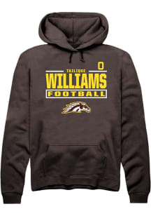 Tailique Williams  Rally Western Michigan Broncos Mens Brown Football NIL Stacked Box Long Sleeve..