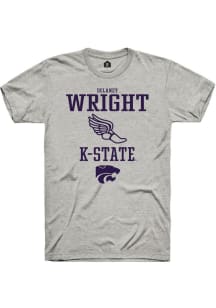 Delaney Wright  K-State Wildcats Ash Rally NIL Sport Icon Short Sleeve T Shirt