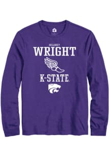 Delaney Wright  K-State Wildcats Purple Rally NIL Sport Icon Long Sleeve T Shirt