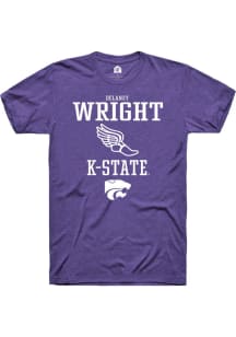 Delaney Wright  K-State Wildcats Purple Rally NIL Sport Icon Short Sleeve T Shirt