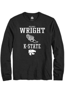 Delaney Wright  K-State Wildcats Black Rally NIL Sport Icon Long Sleeve T Shirt