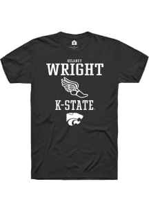Delaney Wright  K-State Wildcats Black Rally NIL Sport Icon Short Sleeve T Shirt