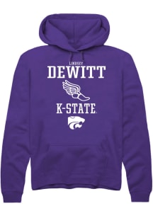Lindsey DeWitt  Rally K-State Wildcats Mens Purple NIL Sport Icon Long Sleeve Hoodie
