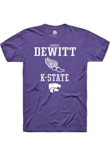 Lindsey DeWitt  K-State Wildcats Purple Rally NIL Sport Icon Short Sleeve T Shirt