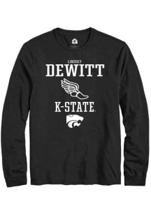 Lindsey DeWitt  K-State Wildcats Black Rally NIL Sport Icon Long Sleeve T Shirt